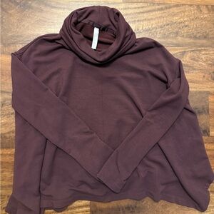 Athleta Cowl Neck Sweater - Deep Purple
